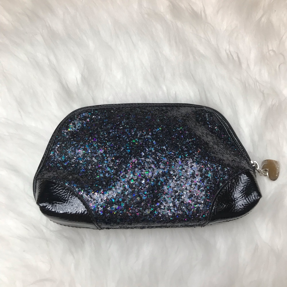 Nine West Glitter Clutch Black